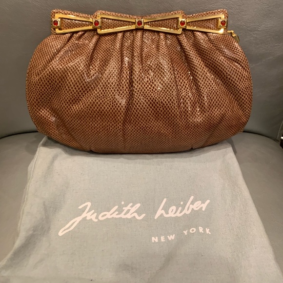 Judith Lieber Vintage lizard skin clutch bag - Picture 2 of 12